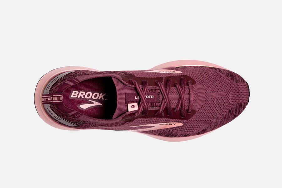 Brooks Running Shoes - Levitate 4 Road Womens - Pink - PQW-139586